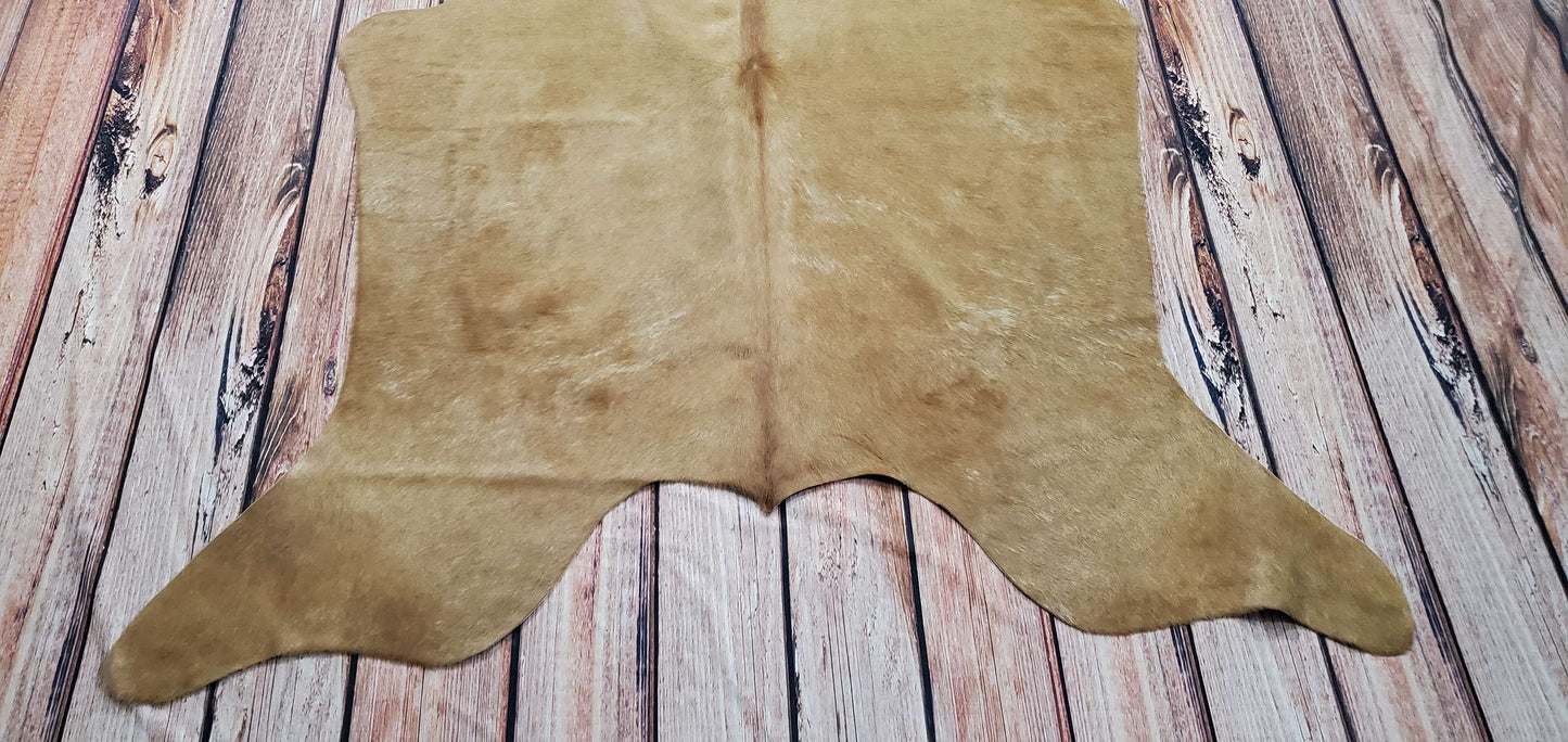 Natural Mini Cowhide Rug 4.5ft x 4.5ft