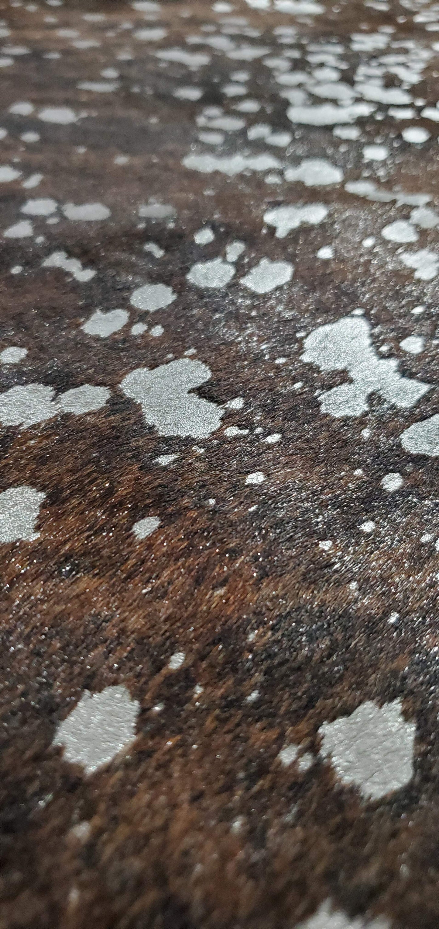 Exotic Metallic Cowhide Rug 8ft x 7.2ft