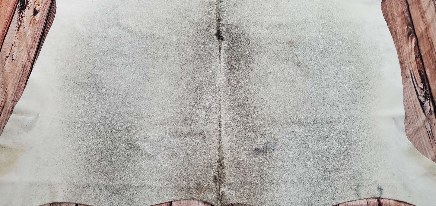 Mini Cowhide Rug Grey Tan 5.5ft x 6ft