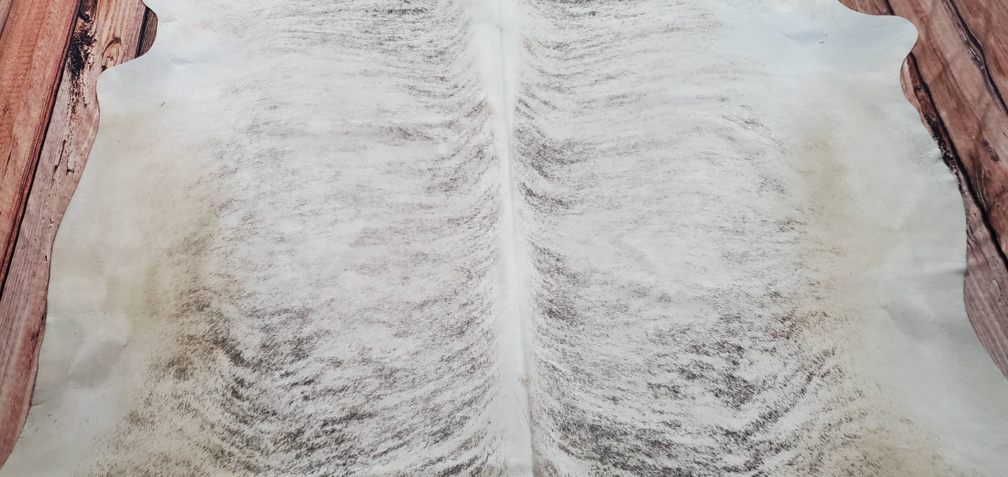 Grey Brindle Cowhide Rug 6.6ft x 6.5ft