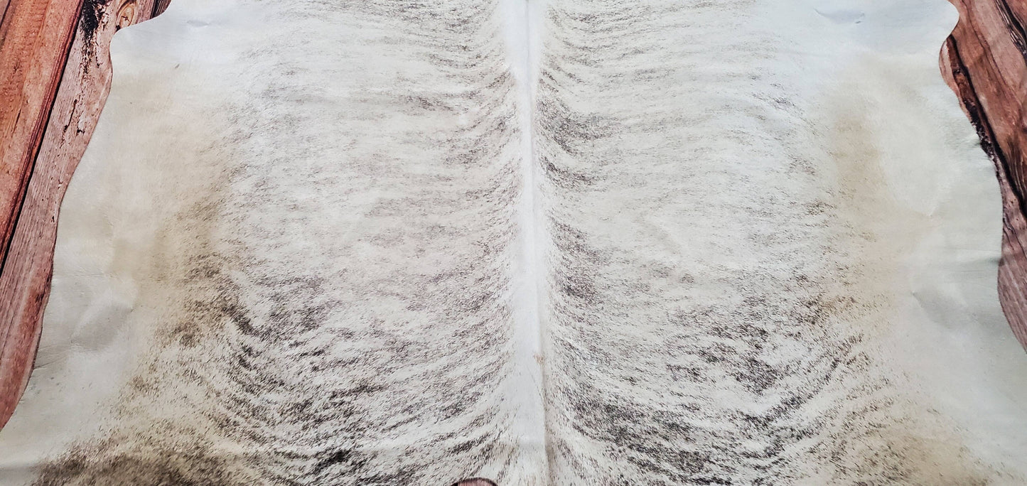 Grey Brindle Cowhide Rug 6.6ft x 6.5ft