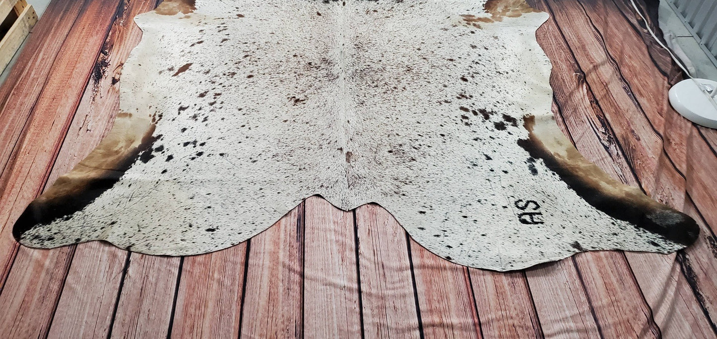 These speckled cowhide rugs can add an interesting touch to any space.