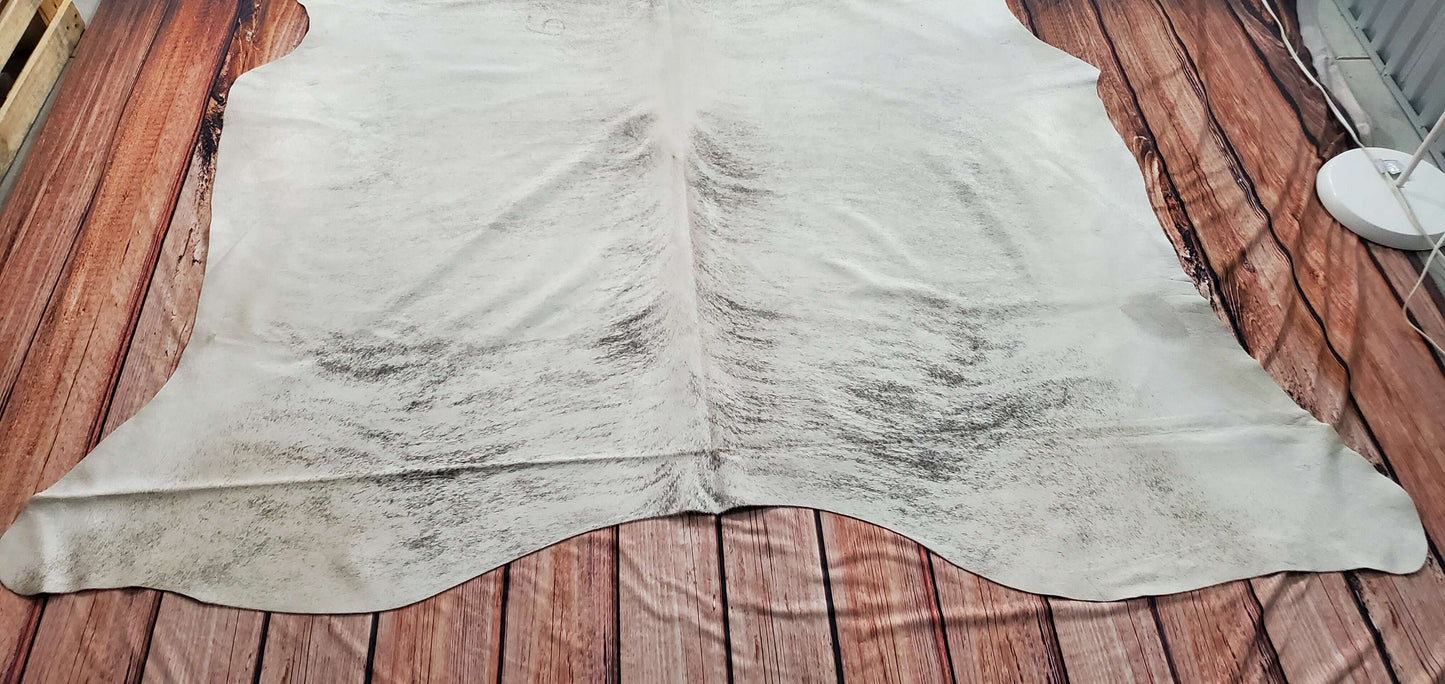 Extra Large Light Brindle Cowhide Rug 7.7ft x 7ft