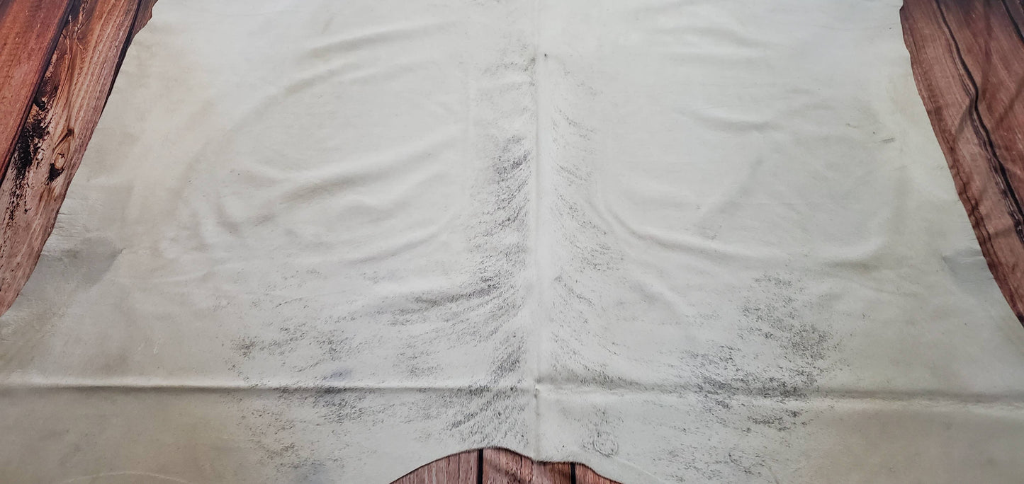 Cowhide Rug Light Grey Brindle 7ft x 6.8ft
