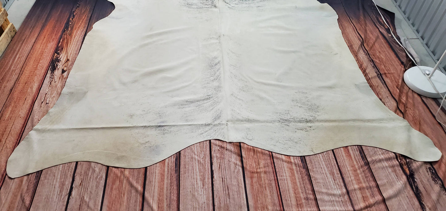 Cowhide Rug Light Grey Brindle 7ft x 6.8ft