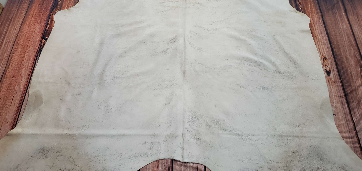 Natural Cowhide Rug Gray Brindle 6.6ft x 6.2ft