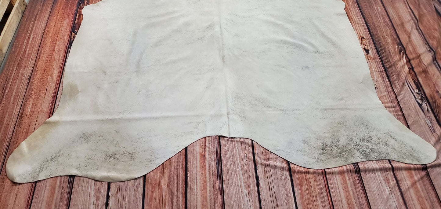 Natural Cowhide Rug Gray Brindle 6.6ft x 6.2ft