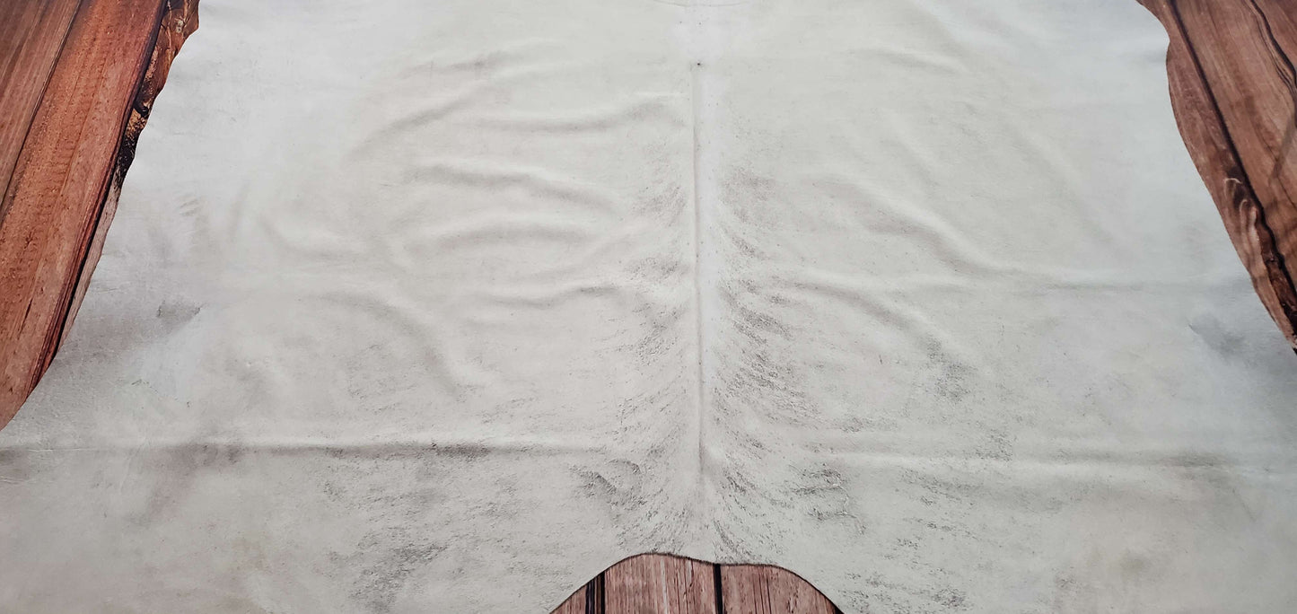 Cream Brindle Cowhide Rug 6.6ft x 6.2ft