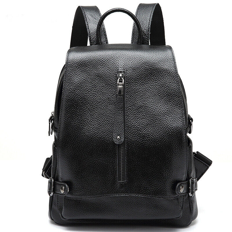 Real Black Leather Laptop Bag