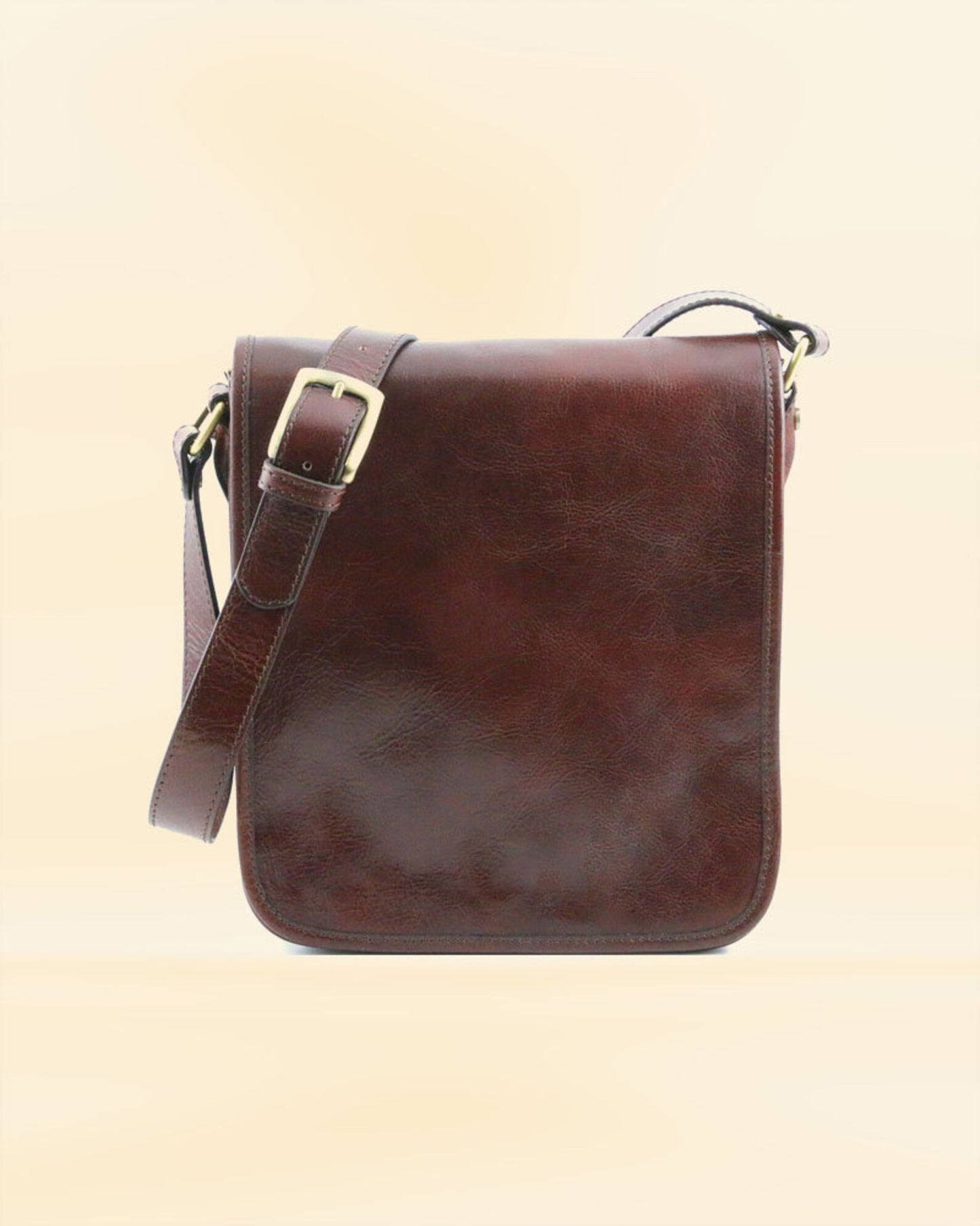 Real Leather Messenger Bag