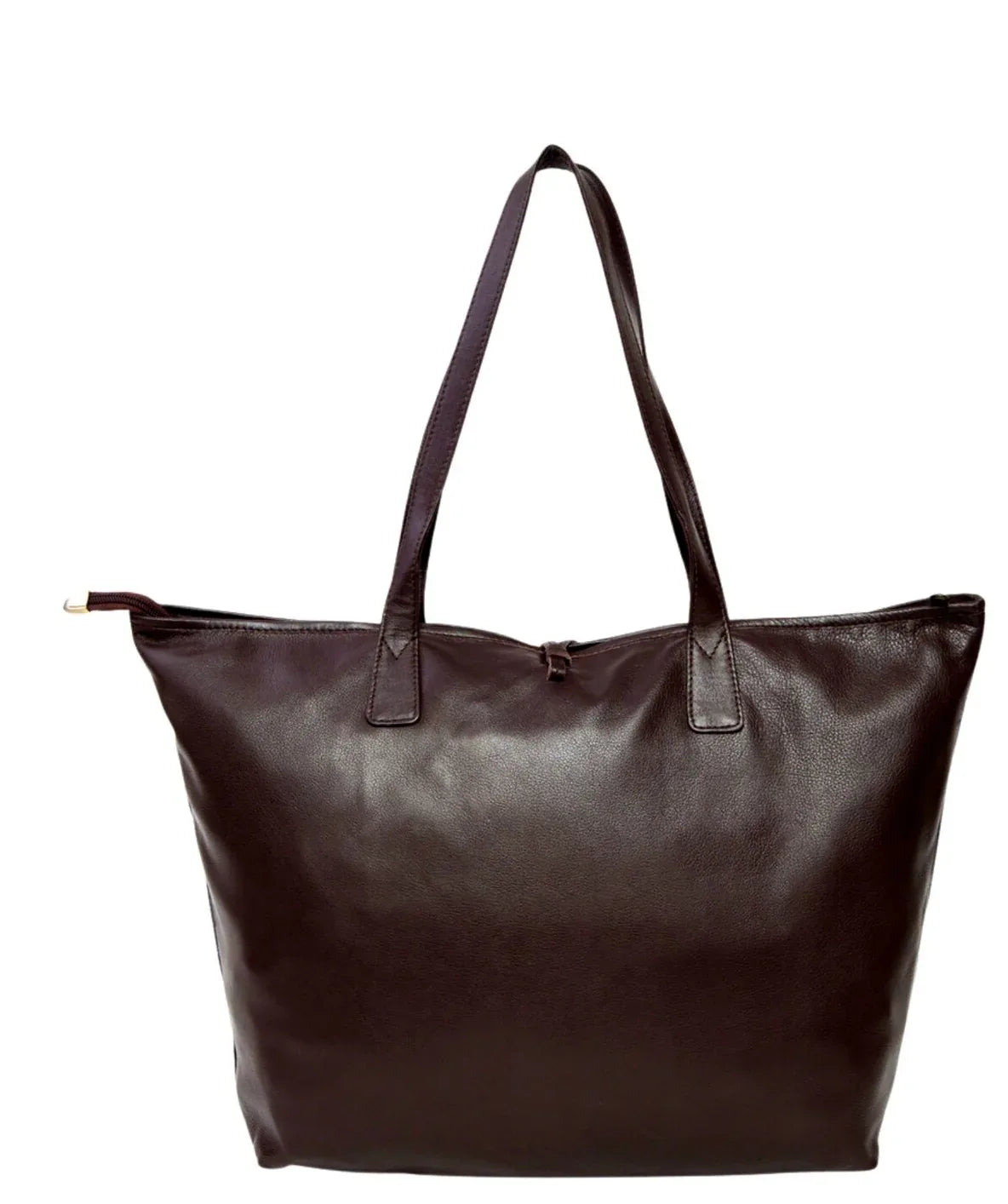 Natural Tricolor Cowhide Tote Bag