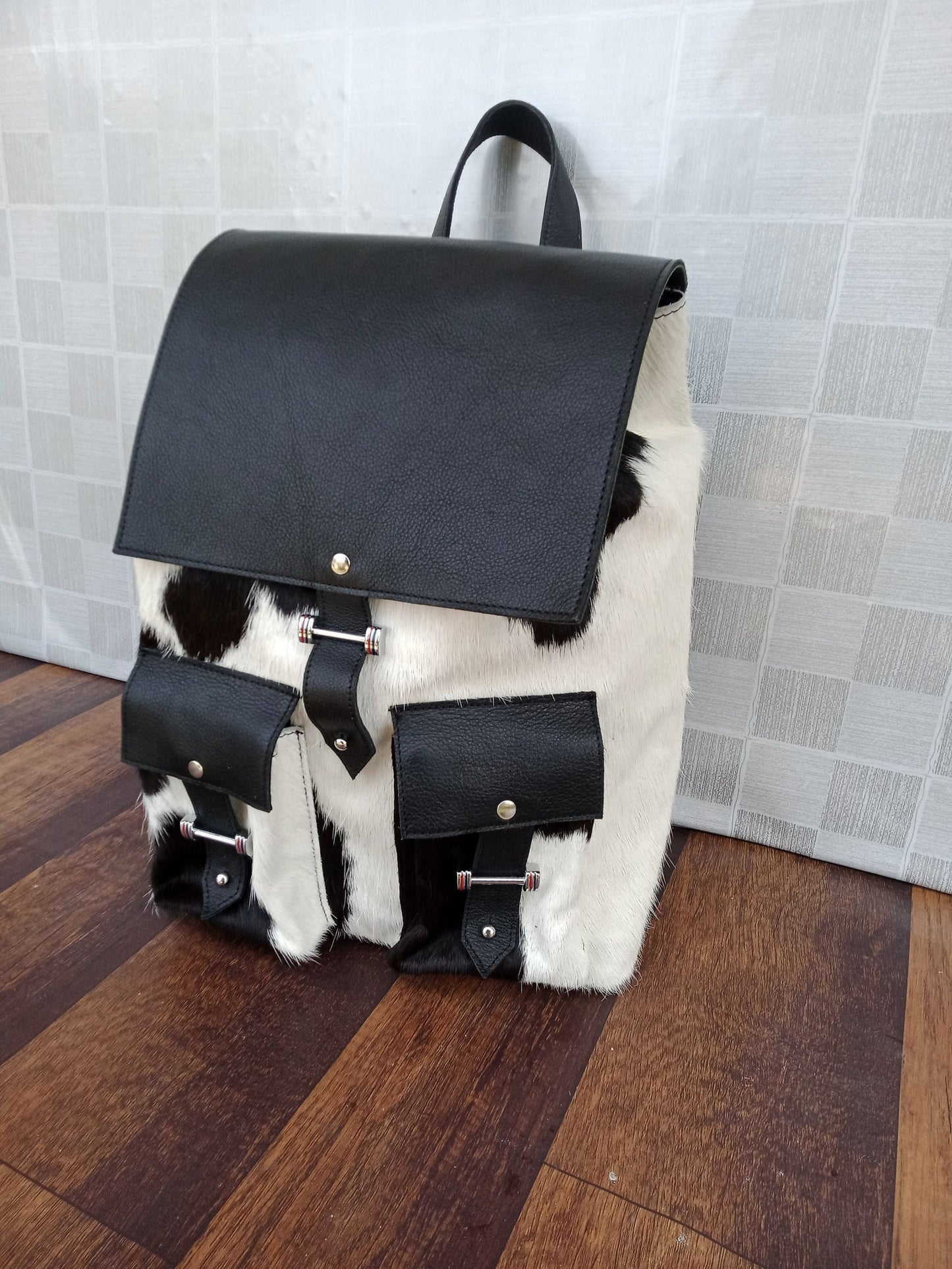 Unique Cowhide Backpack