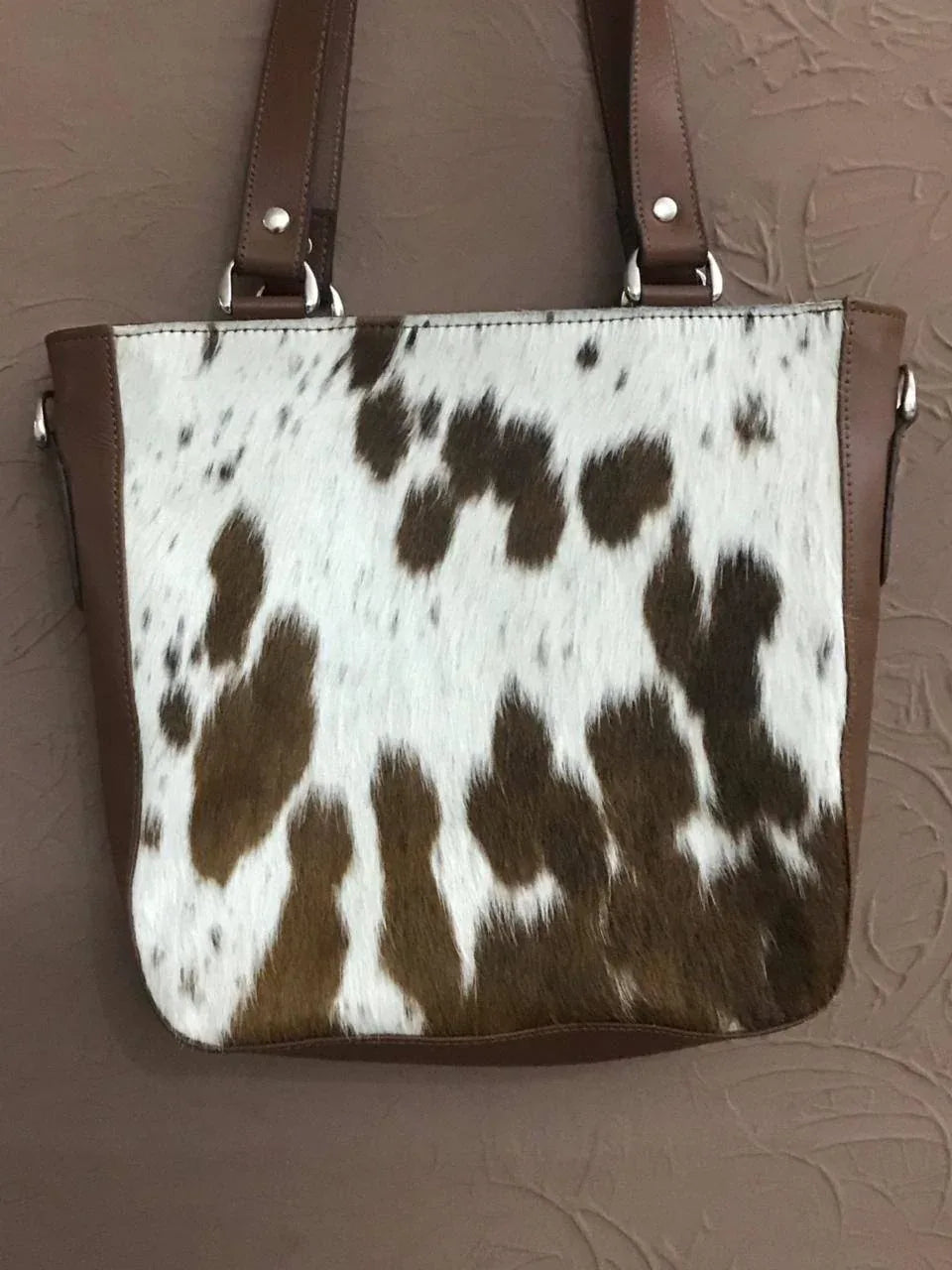 Natural Cowhide Messenger Bag
