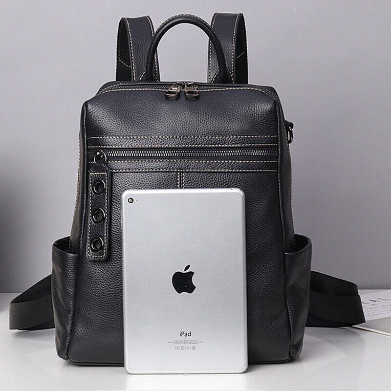 Real Leather Backpack Travel Bag