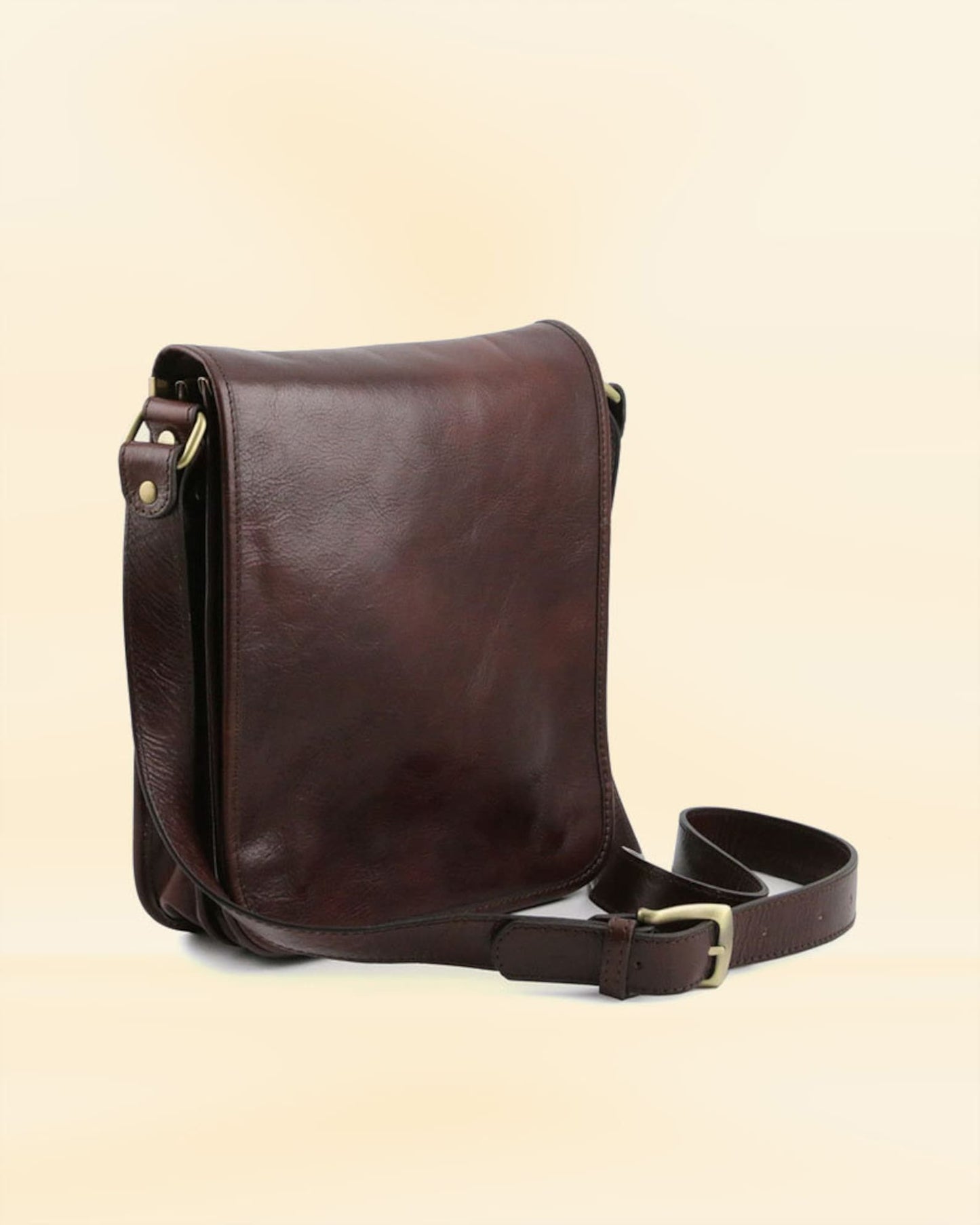 Real Leather Messenger Bag