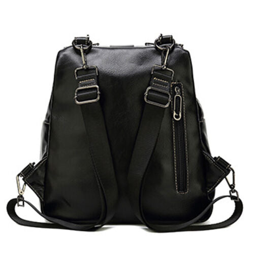Genuine Leather Women's School Backpack