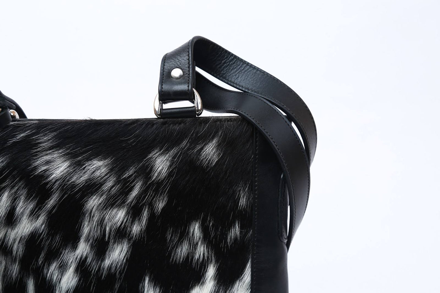 cowhide hair duffle bag