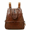 Genuine Leather Women's School Backpack