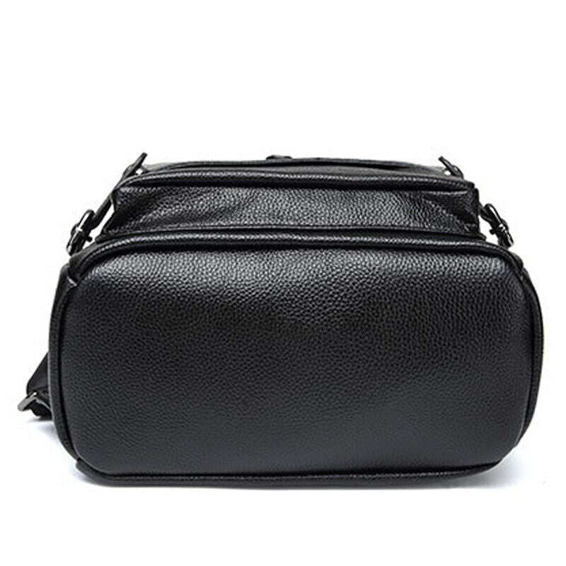 Real Black Leather Laptop Bag