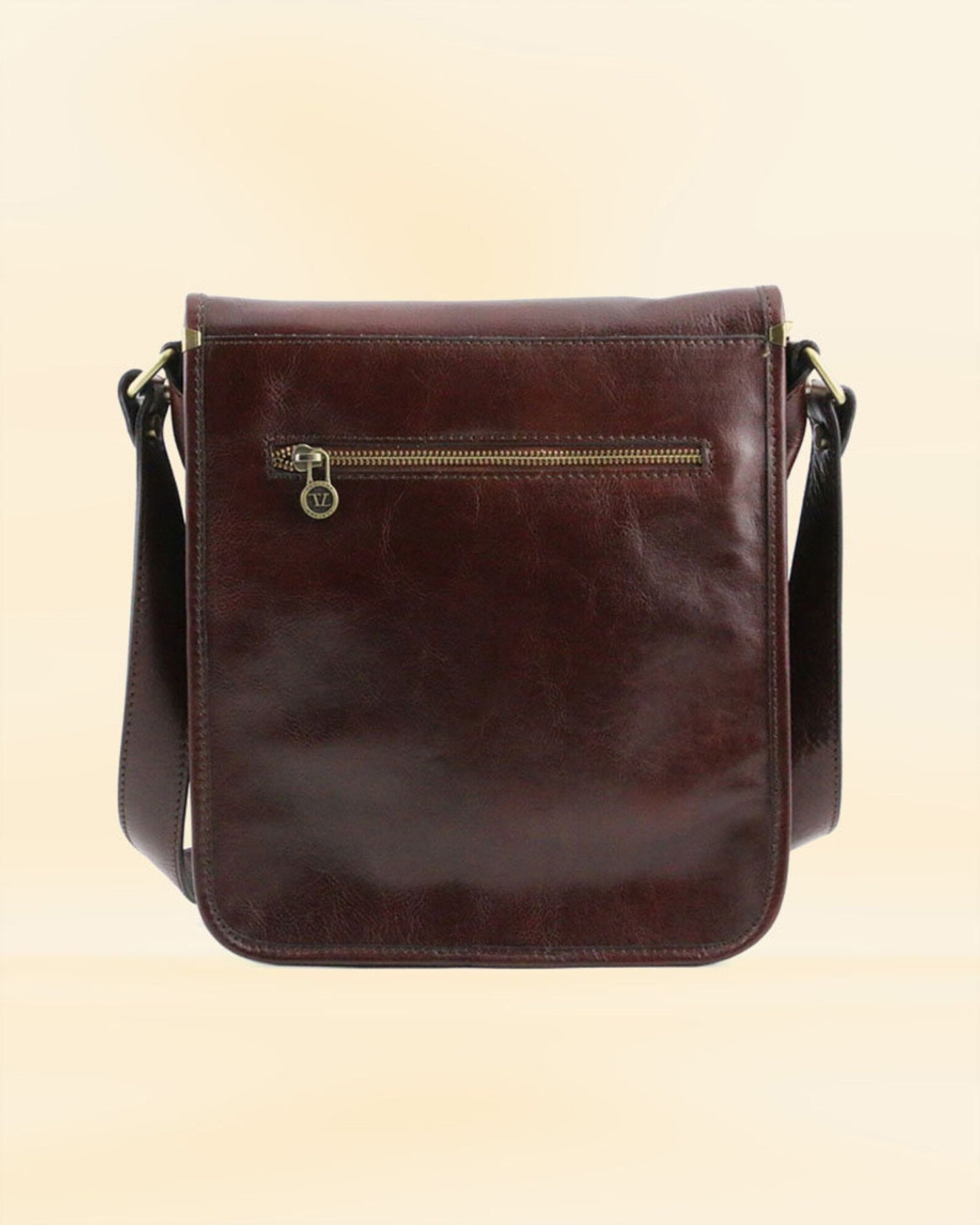 Real Leather Messenger Bag