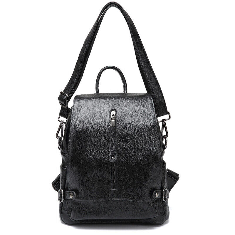 Real Black Leather Laptop Bag