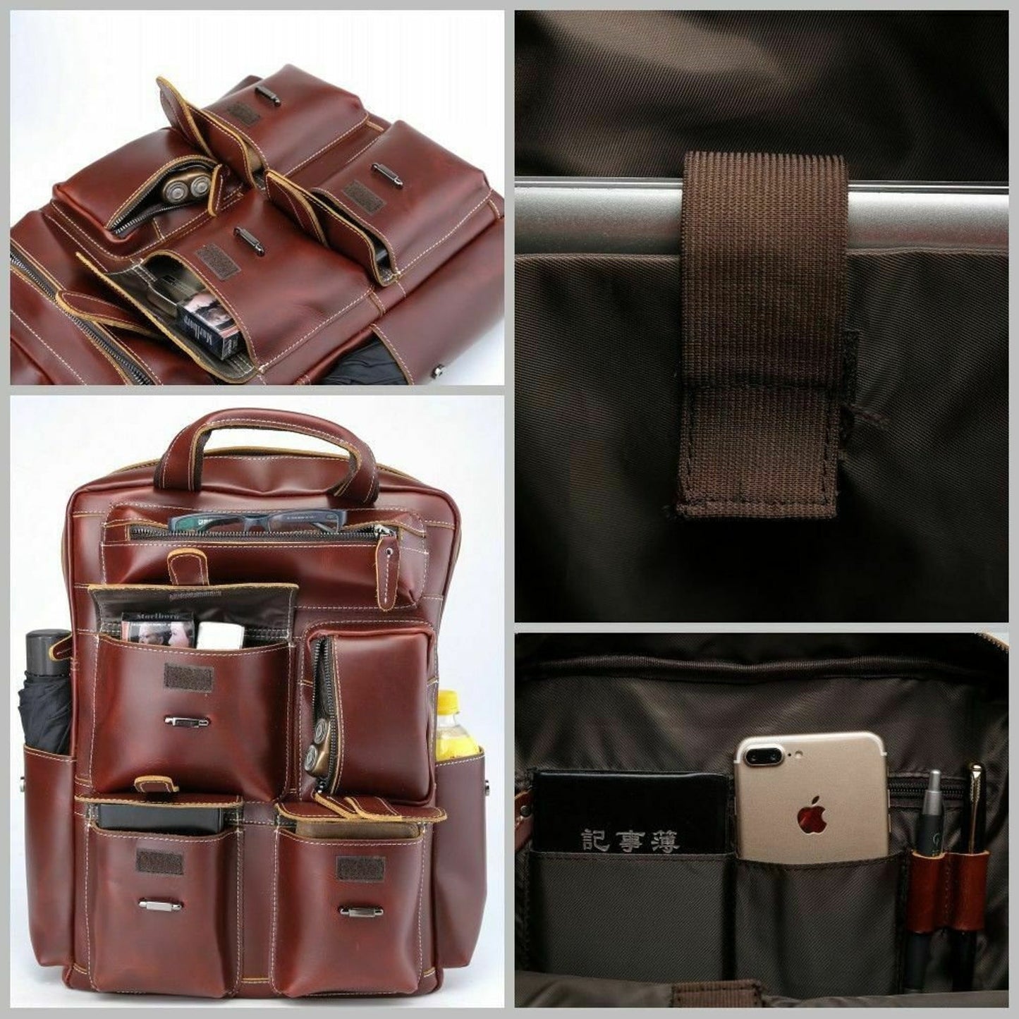 When shopping for a leather backpack, there are several items to consider. First, make sure the size of the bag is suitable; it should be large enough to fit books, notebooks and other school supplies comfortably.