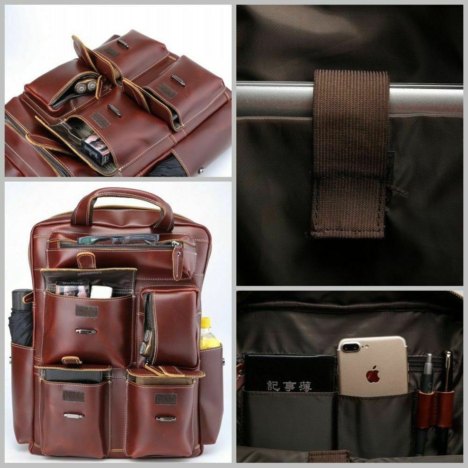 When shopping for a leather backpack, there are several items to consider. First, make sure the size of the bag is suitable; it should be large enough to fit books, notebooks and other school supplies comfortably.