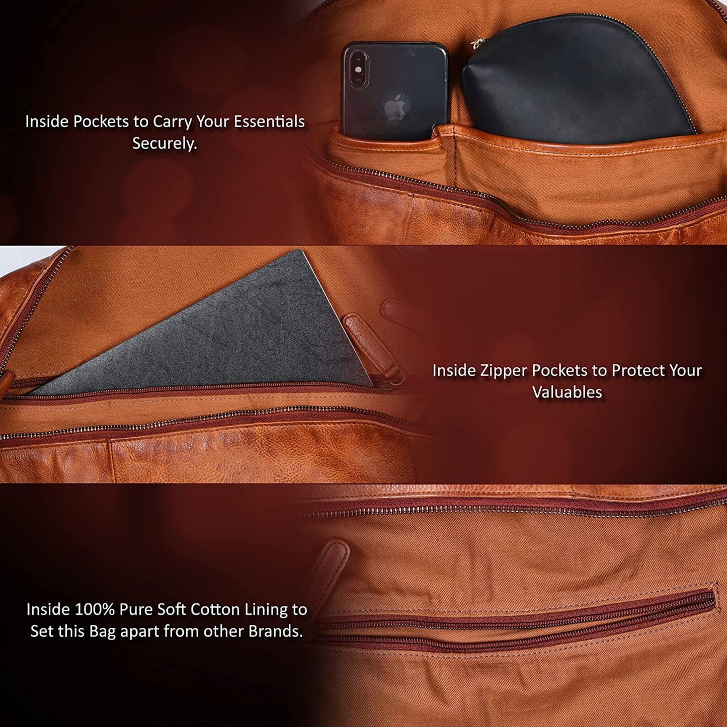 Men's Leather Travel Bag