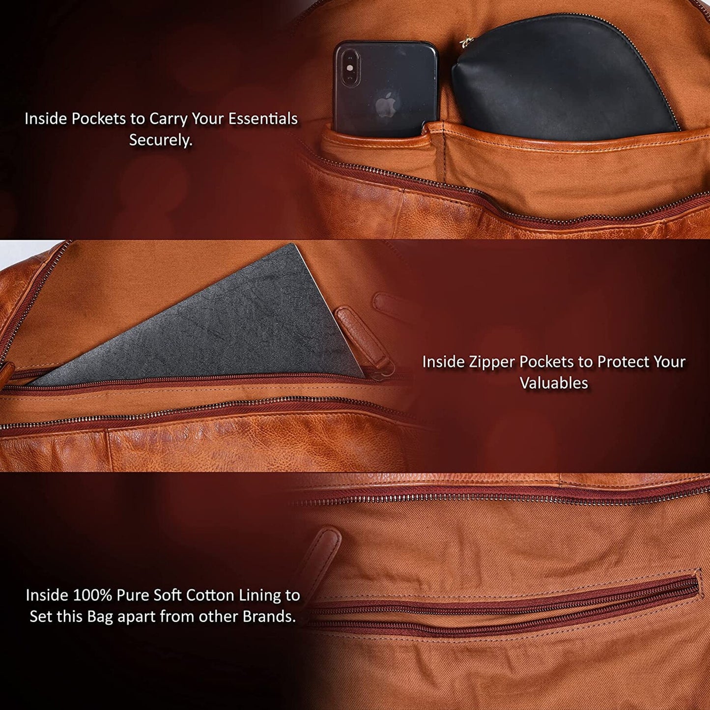 Men's Leather Travel Bag