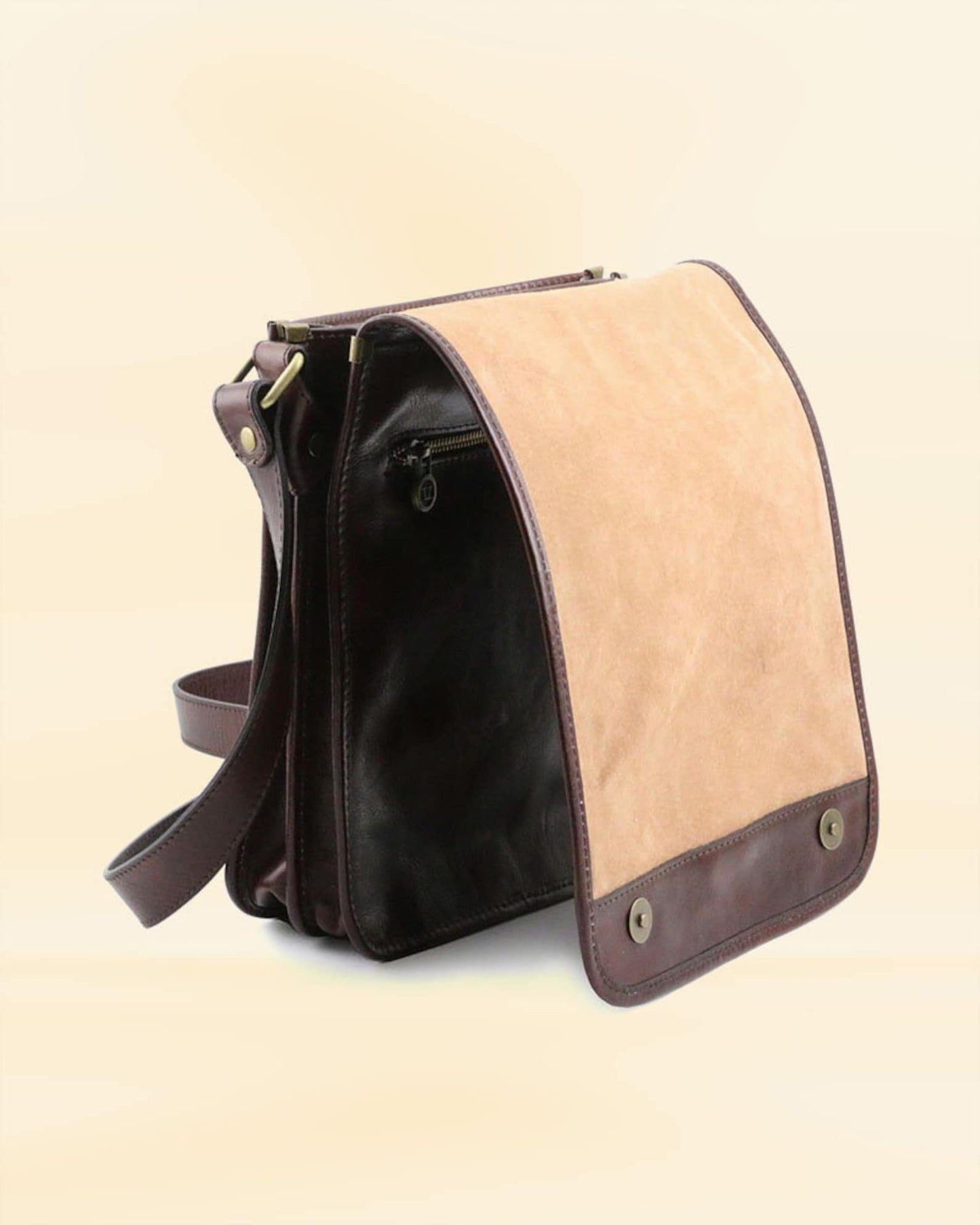 Real Leather Messenger Bag
