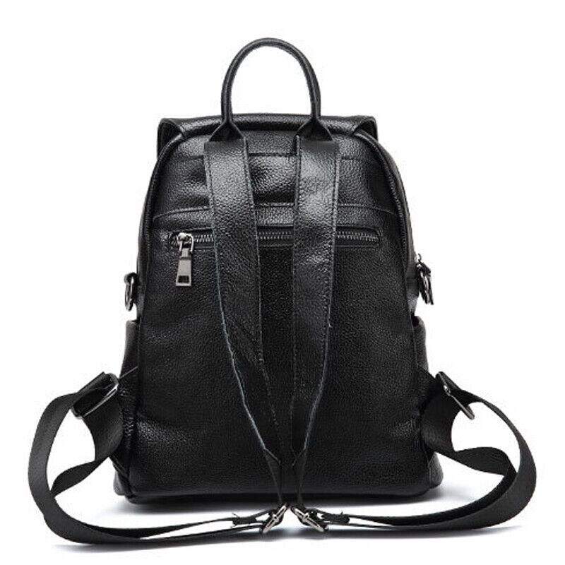 Real Black Leather Laptop Bag