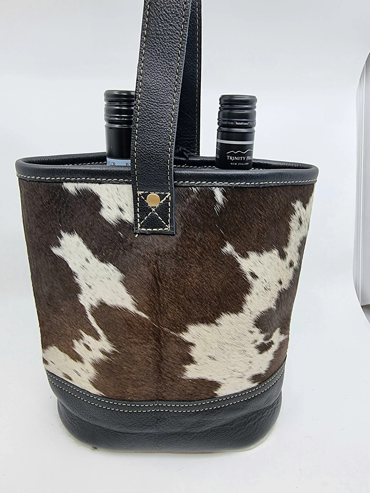 Real Cowhide Wine Bag