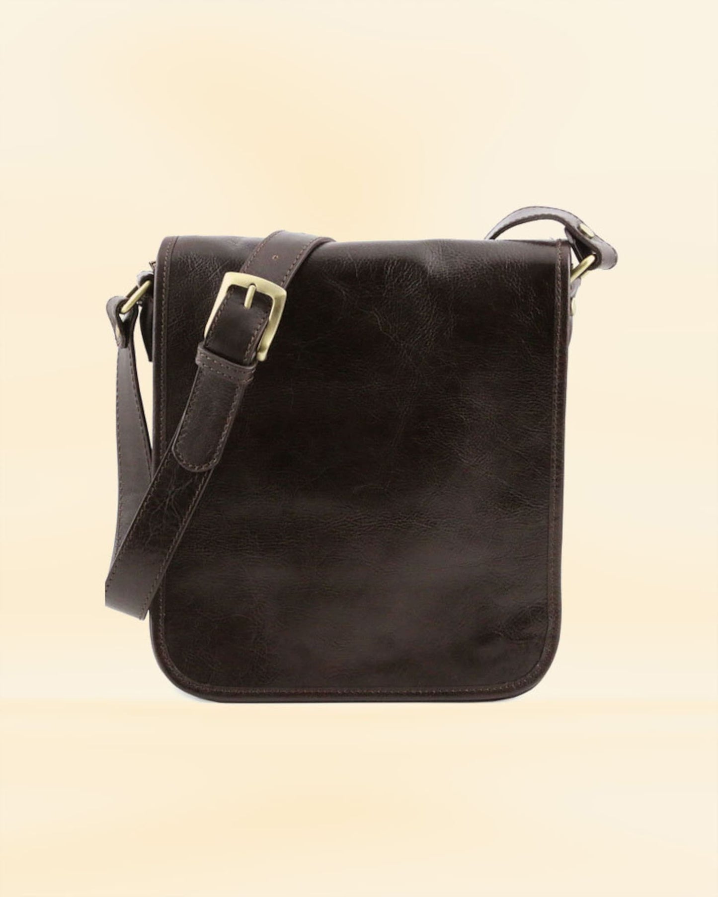 Real Leather Messenger Bag