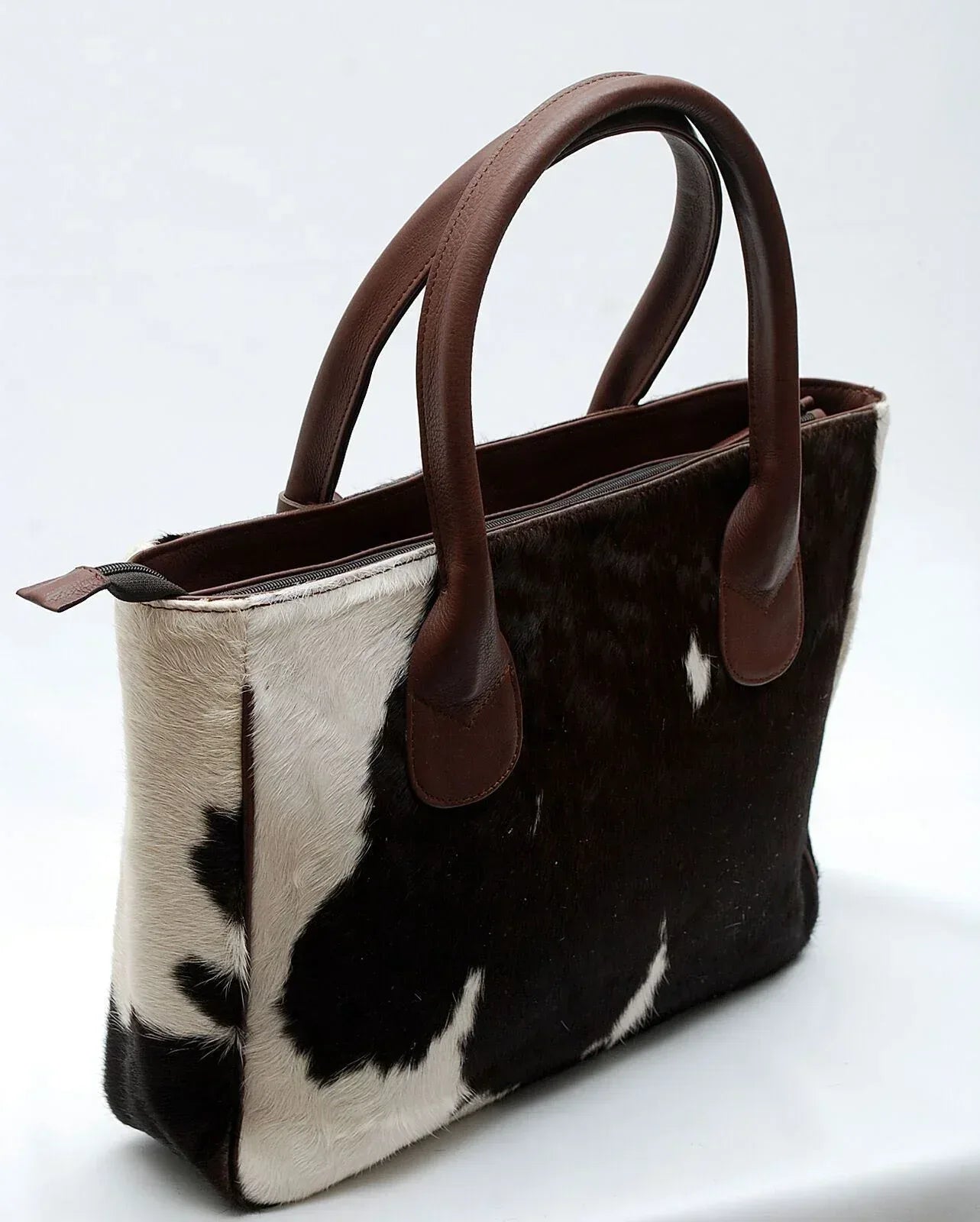Dark Cowhide Tote Bag