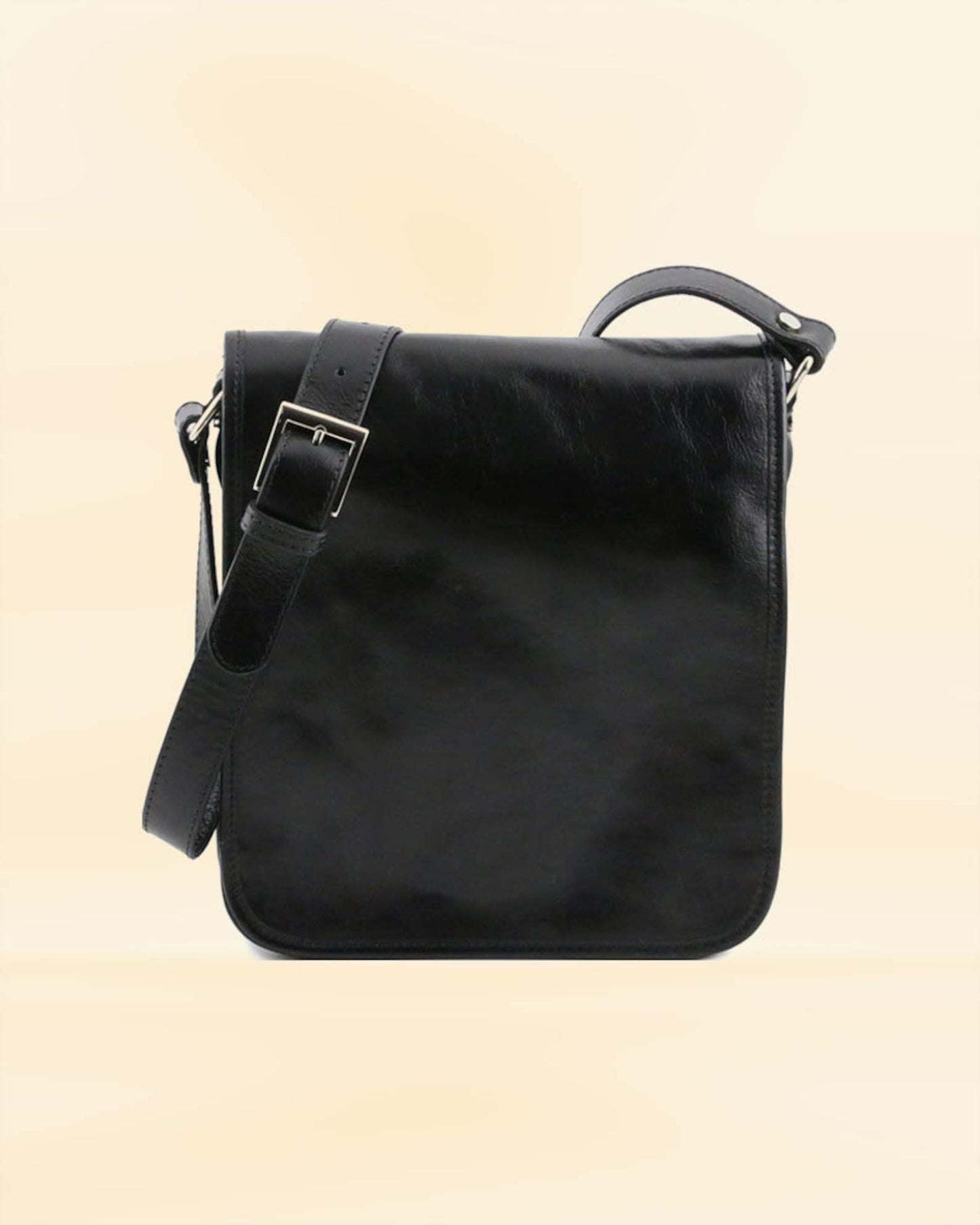 Real Leather Messenger Bag