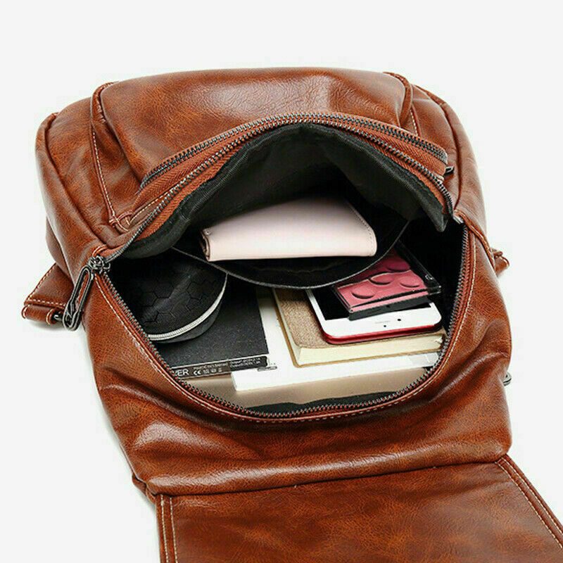 Genuine Leather Women's School Backpack