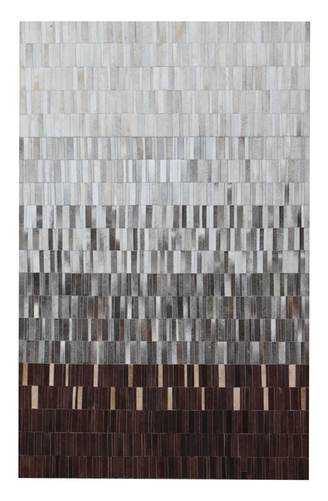 Real Cowhide Patchwork Tricolor