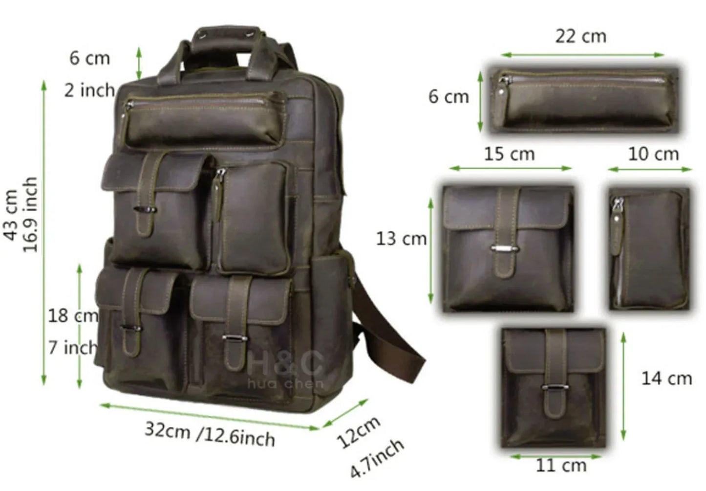 Full Grain Cowhide Backpack