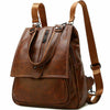 Genuine Leather Women's School Backpack