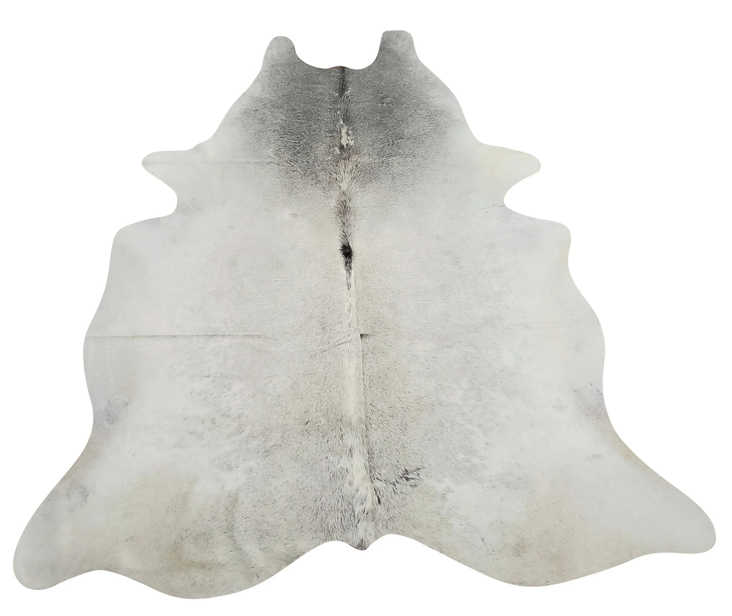 Grey Neutral Cowhide Rug 6.6ft x 6.2ft