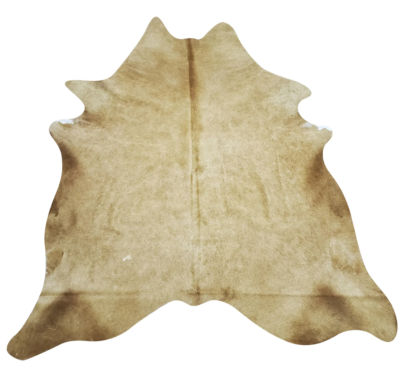 Small Cowhide Rug Light Beige 6.6ft x 5.6ft