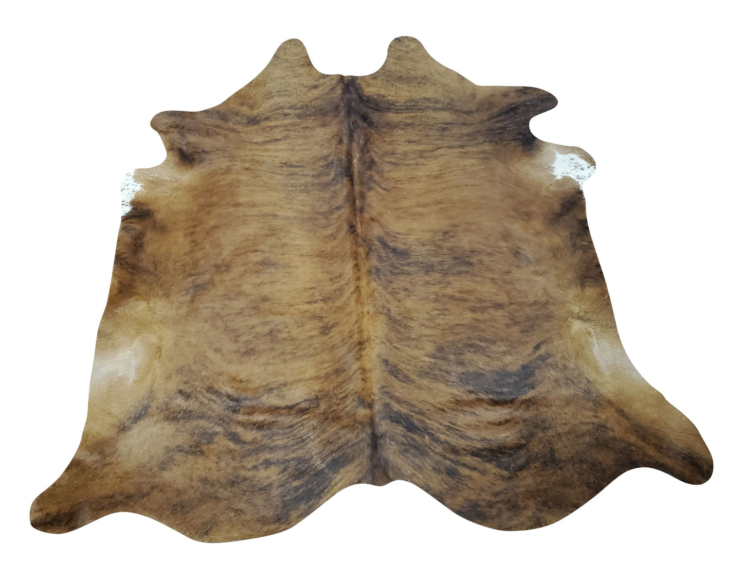 In a boring living room, a brown cowhide rug in brindle style can be a massive success, it will be a dramatic focal point and perfect for entryway