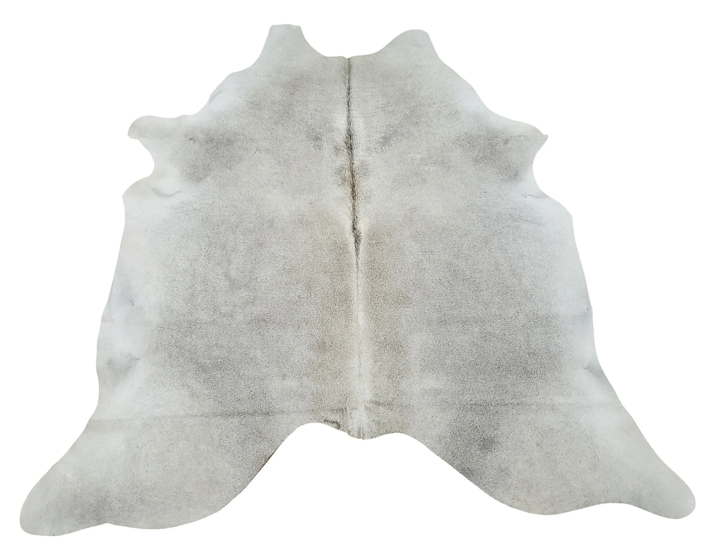 Large Gray Premium Cowhide Rug 6.8ft x 6ft
