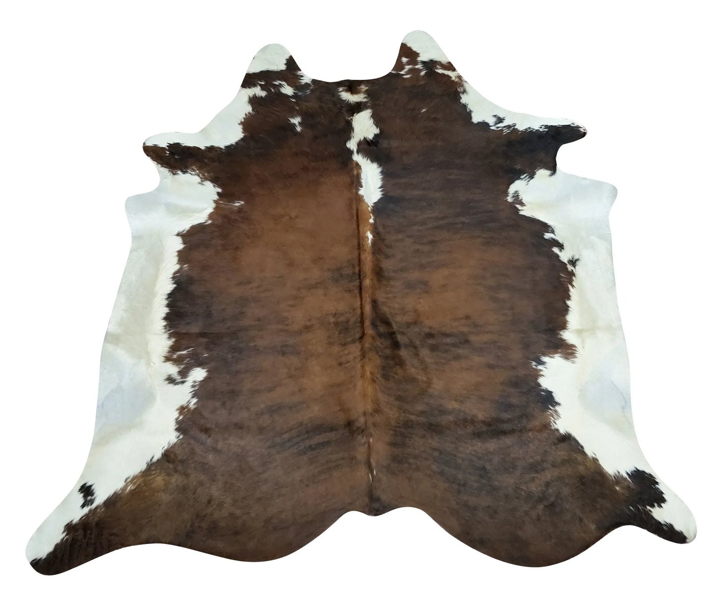 Beautiful Large Cow Skin Rug Tricolor 7ft x 6ft