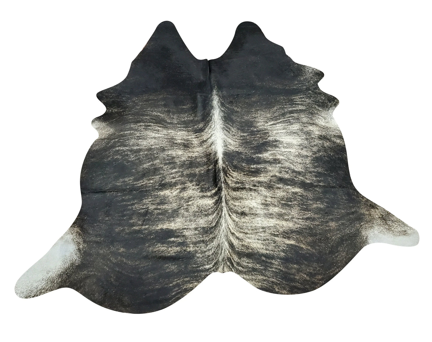 Natural Dark Brindle Cowhide Rug 7ft x 6.8ft
