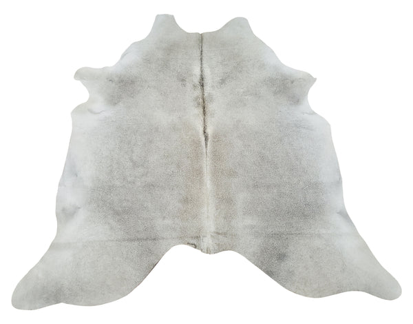 A beautiful gray cowhide rug fully natural and real, perfect to use as runner or even draper over furniture, these cowhides are huge, real and no shedding.
