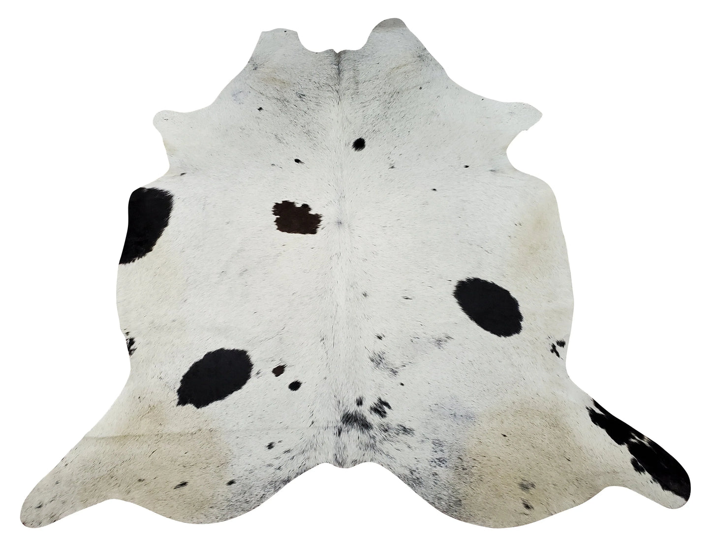 Speckled Brazilian cowhide rug 7.5ft x 6.5ft