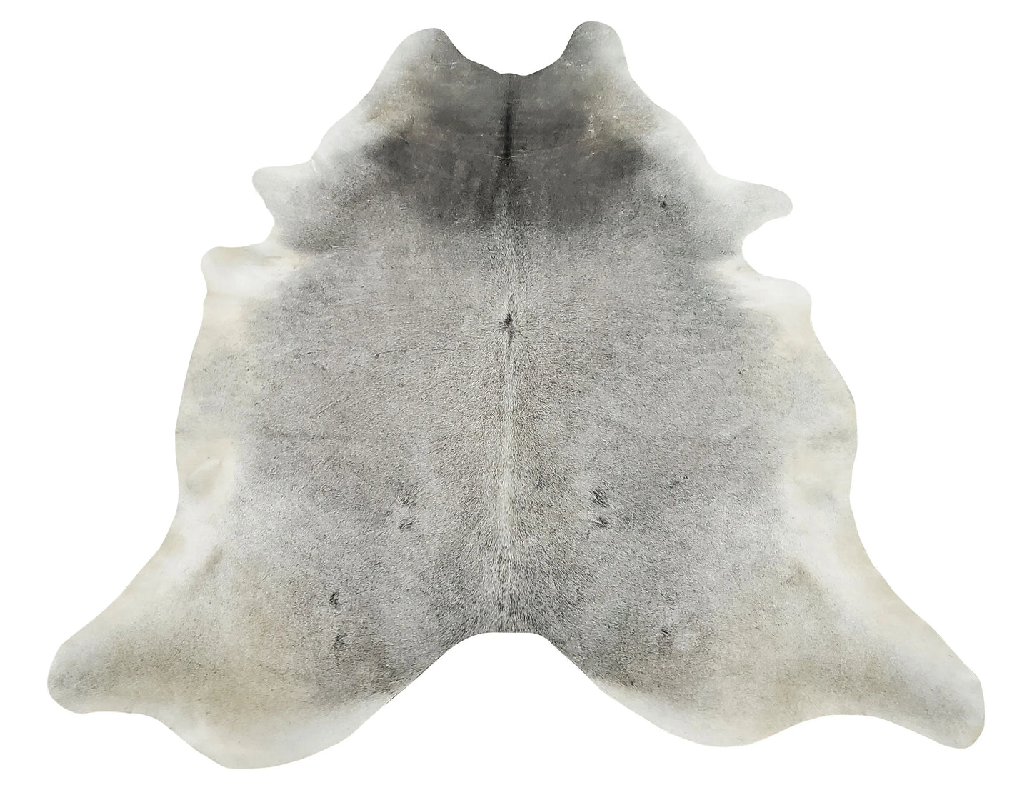 Light Grey Cowhide Rug 7ft x 5.6ft