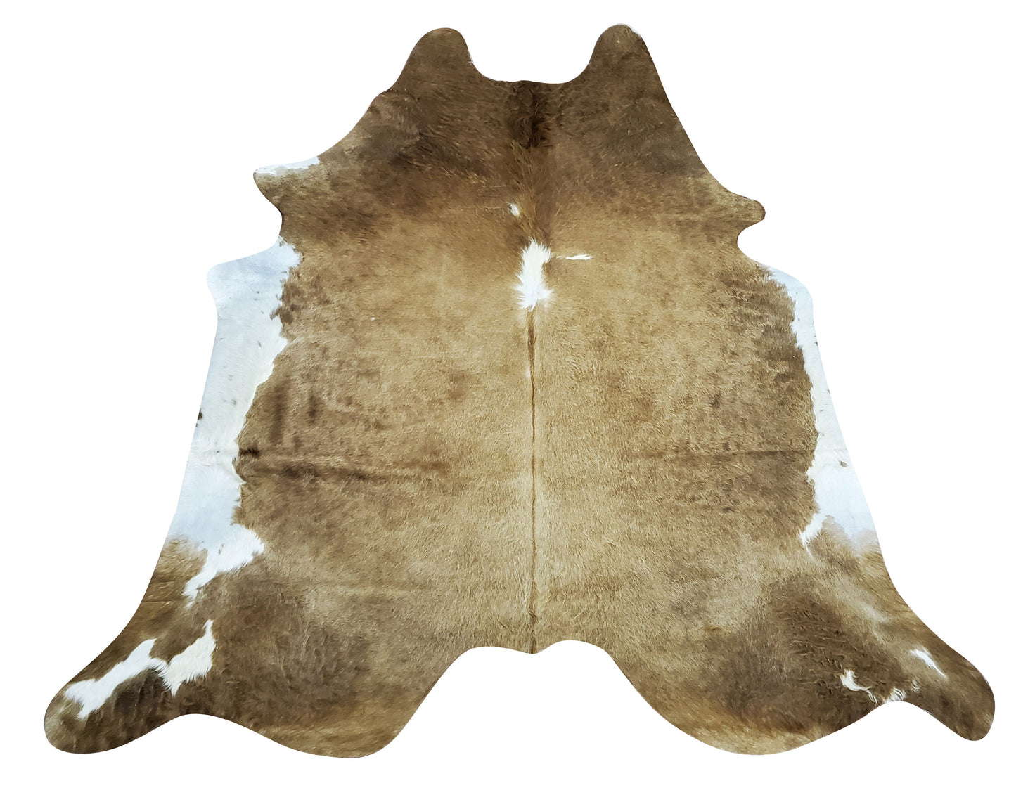 Chocolate Cowhide Rug 6.6ft x 6.1ft