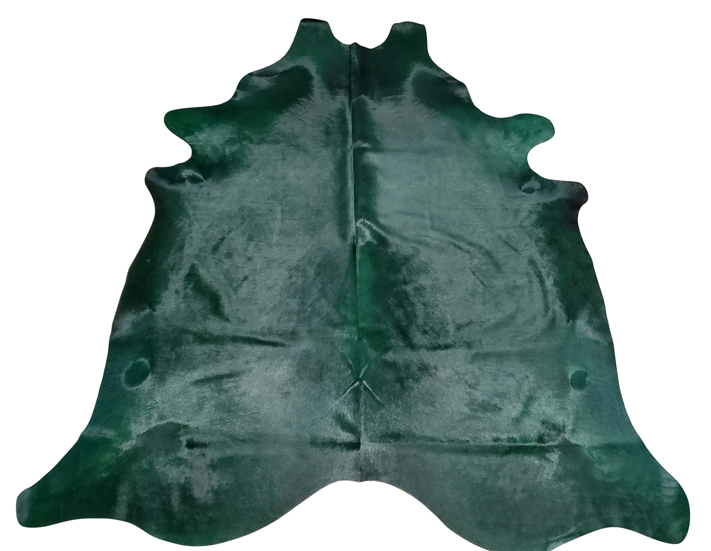 Large Dyed Green Cowhide Rug